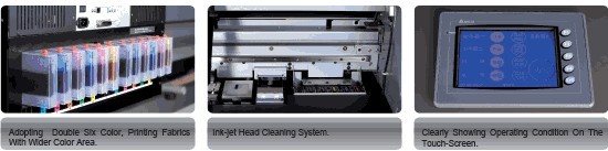 Industriële Digitale Textielriemprinter voor Alle stoffen, de Textieldrukmachines van Inkjet 1
